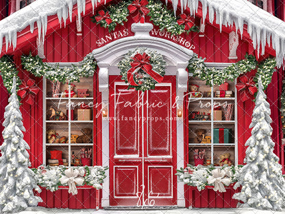 Santa's North Pole Village Workshop - With Sweep Option