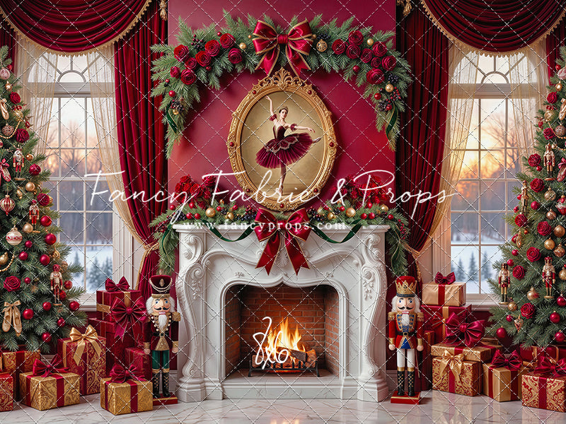 Scarlet Ballerina Christmas - with Sweep Option