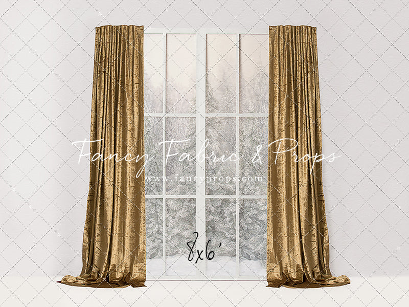 Simple Christmas Mantle Window