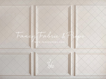 Simple Ivory Panel Wall - With Winter's Grace Floor Sweep Option