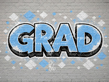 Sky & White Grad - With Sweep Option