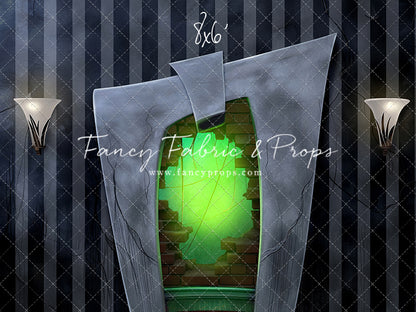 Strange & Unusual Fireplace - 2pc Set