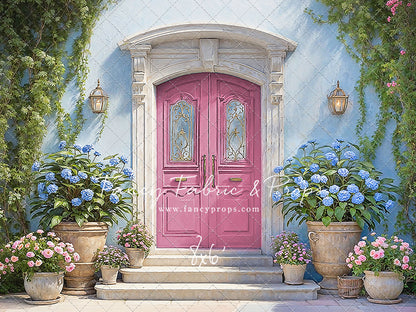 Summertime Patio - Pink Door - With Sweep Option