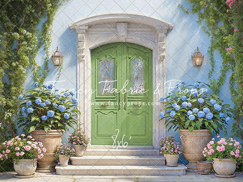 Summertime Patio - Green Door - With Sweep Option