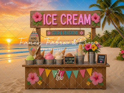 Sunset Ice Cream Stand - With Sweep Option