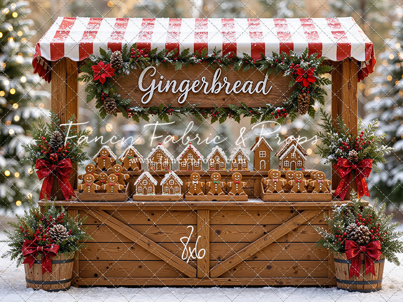 Sweet Spruce Gingerbread Stand - With Sweep Option