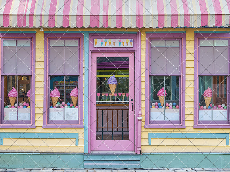 Sweet Summer Ice Cream Shop - With Sweep Option
