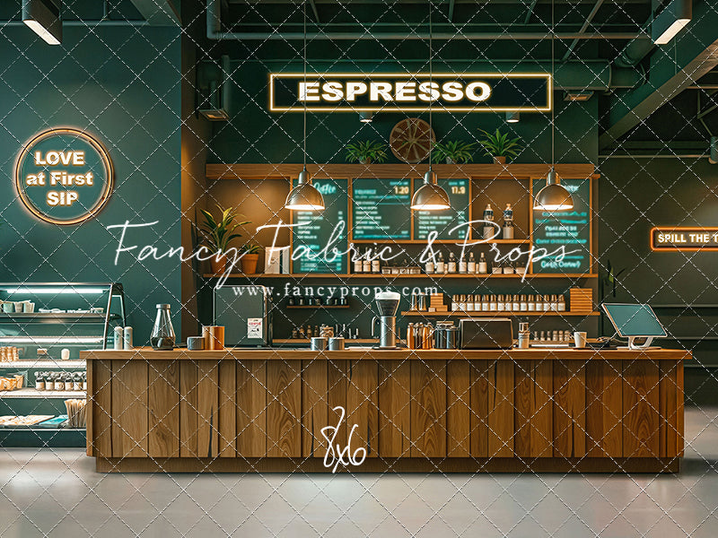 The Coffee Spot - White Floor Version - With Sweep Option