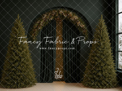 Velvet Christmas Arch - With Sweep Option