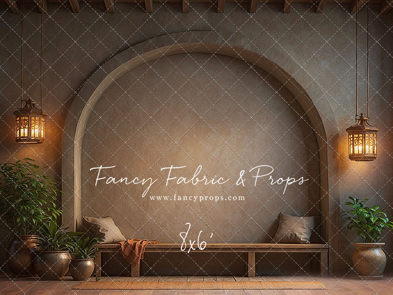 Warm Amber Archway - With Bench - With Sweep Option