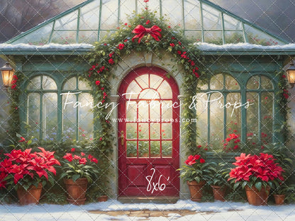Whimsical Winter Greenhouse - With Sweep Option