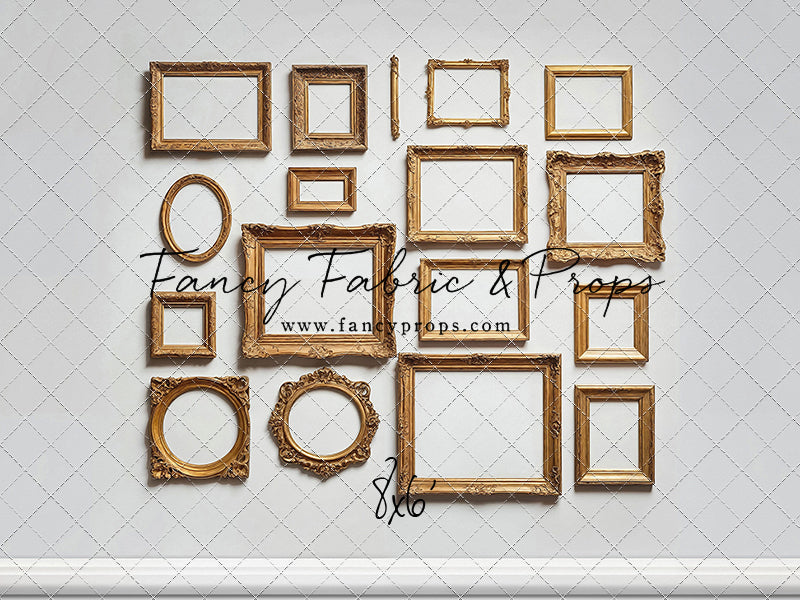 White Frame Wall - White Floor - With Sweep Option