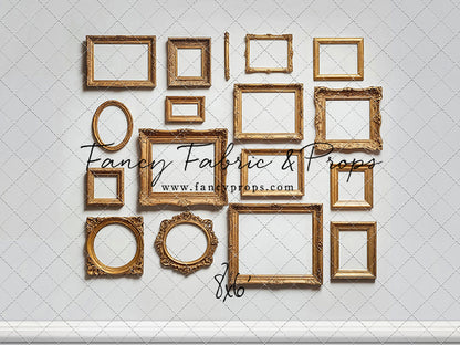 White Frame Wall - White Floor - With Sweep Option