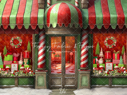 Who-Town Christmas Store 2pc Mini Room