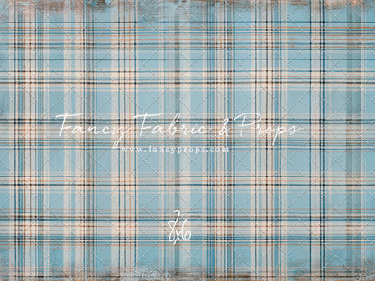 Winter Sky Gingham - With Sweep Option