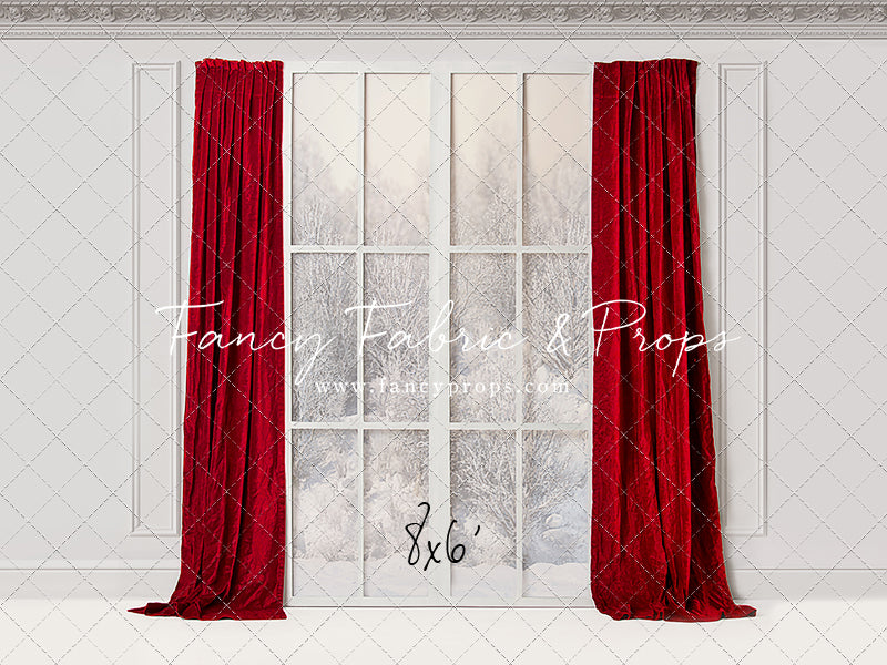 Winter Window Red