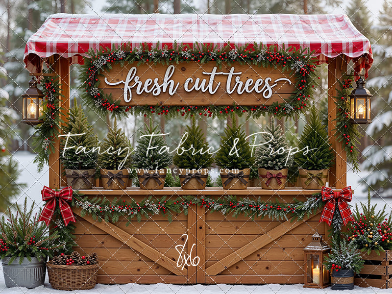 Winter Woods Tree Market - With Sweep Option