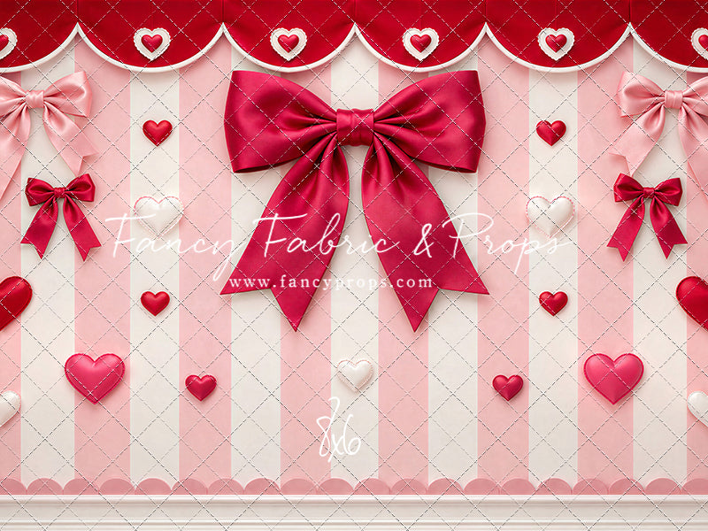 Bow Tied Valentine Wall - With Sweep Option