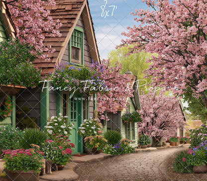 Blossoming Spring Country Road - With Sweep Option