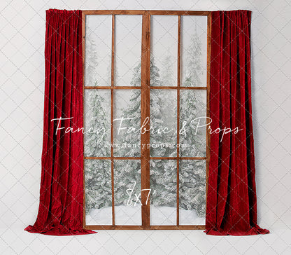 Classic Red Mantle Window