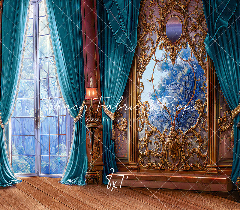 Ballroom Royal Staircase - Cyan - 4 piece Room