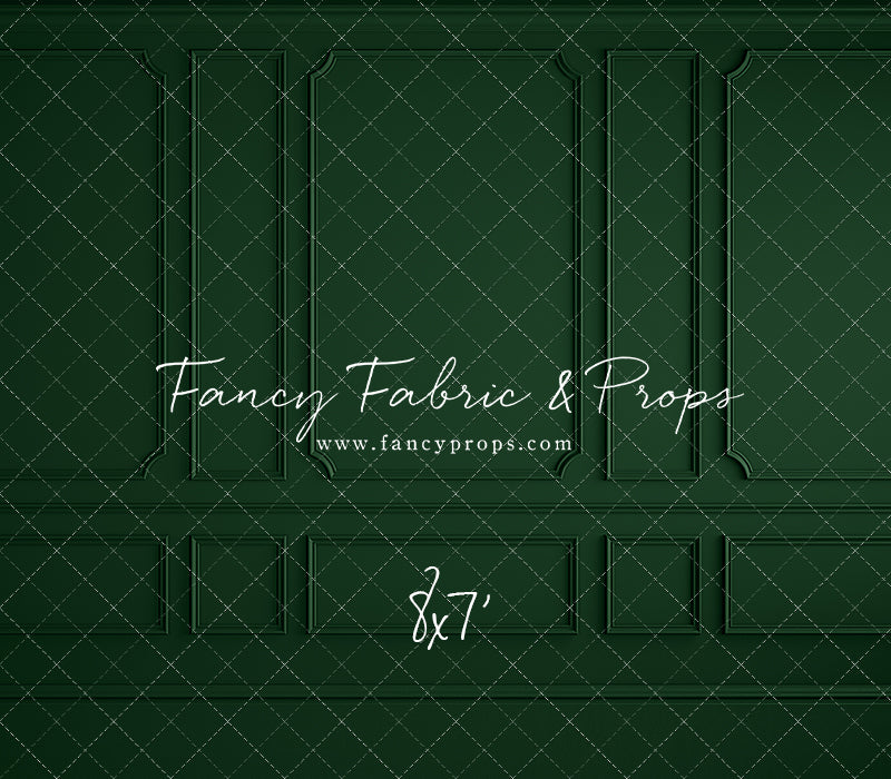 Holly Jolly Green Wainscoting Wall