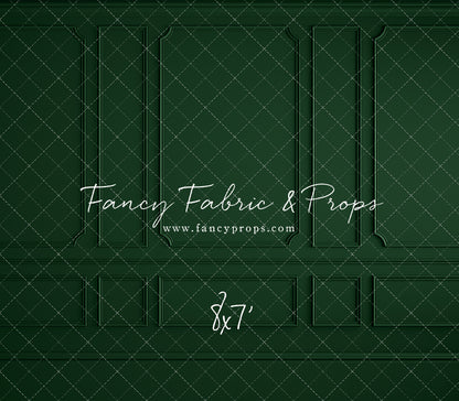 Holly Jolly Green Wainscoting Wall