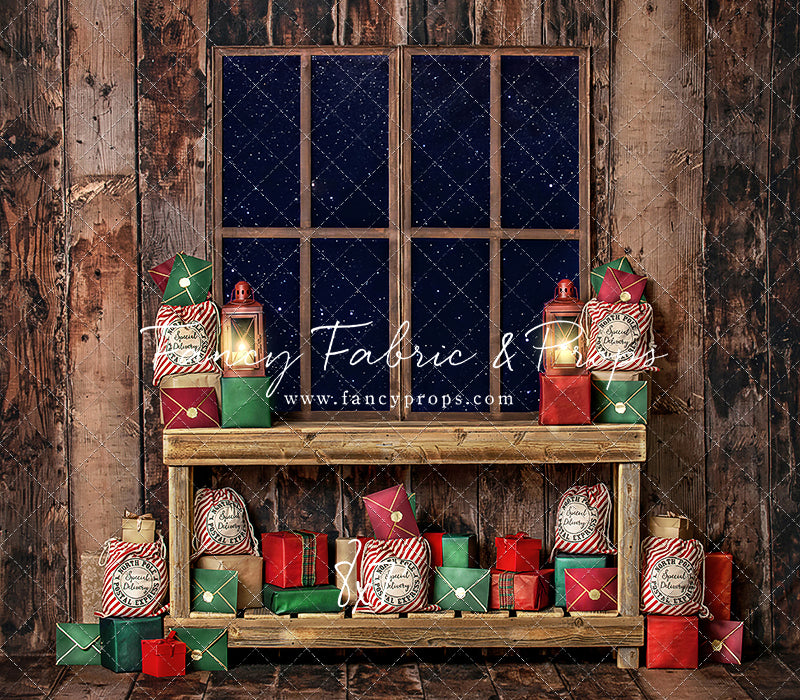 North Pole Mail Room Window