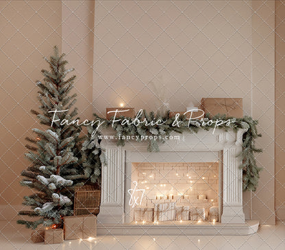 Evergreen & Ivory Mantle - With Sweep Option
