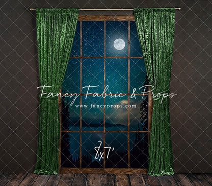 Serene Evergreen Moon