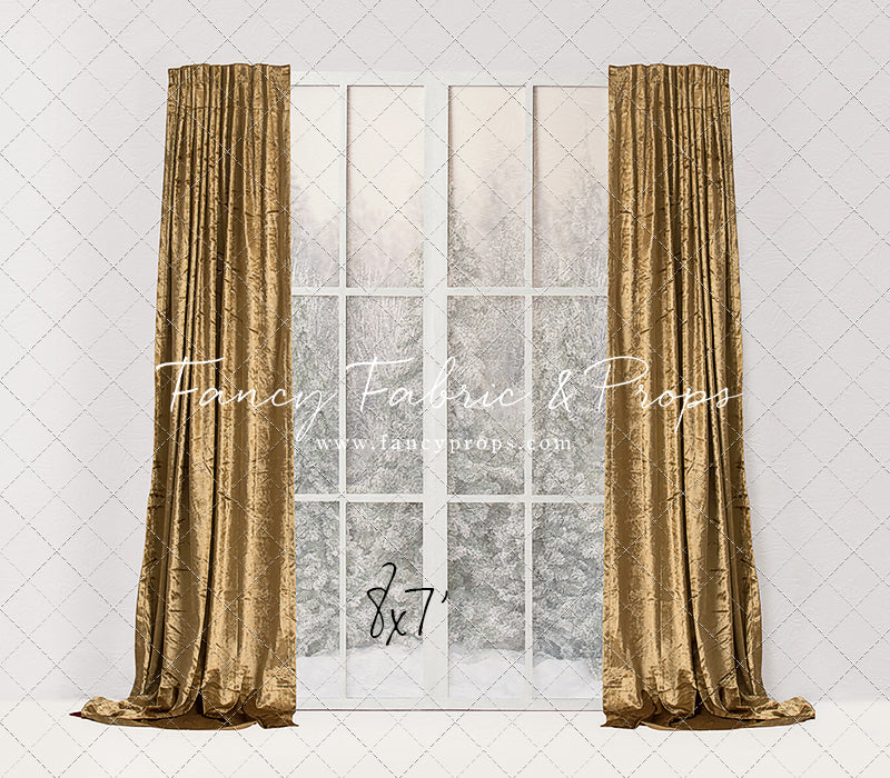 Simple Christmas Mantle Window