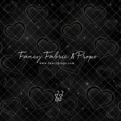 Black Puffy Hearts - With Sweep Option