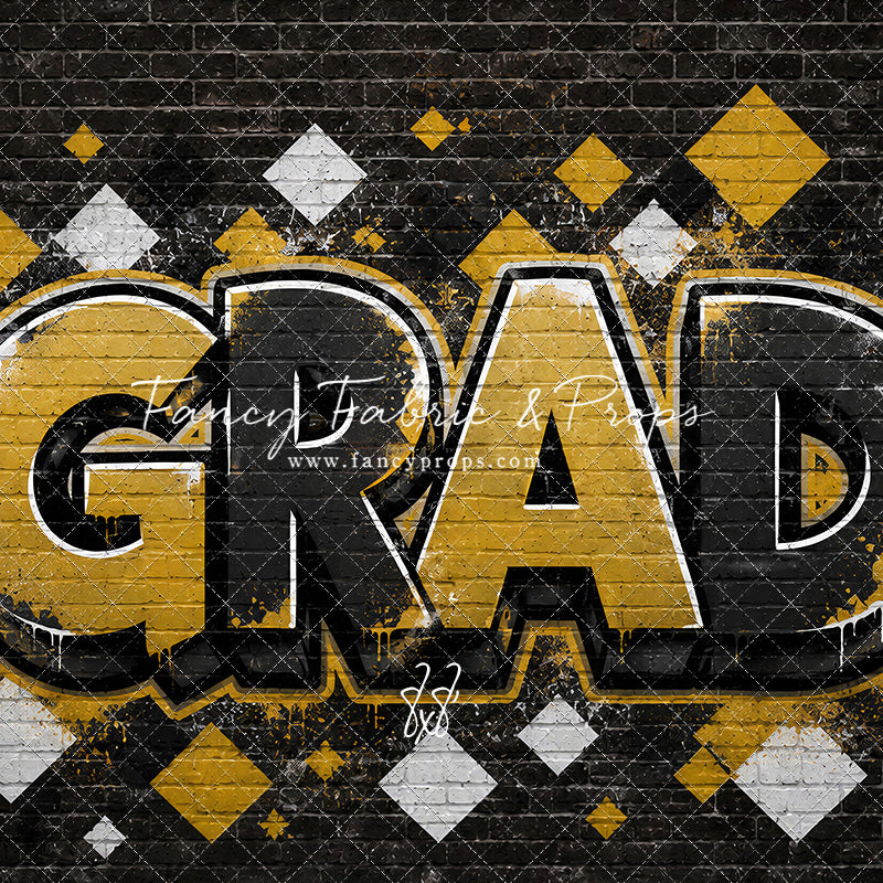 Black & Gold Grad - With Sweep Option