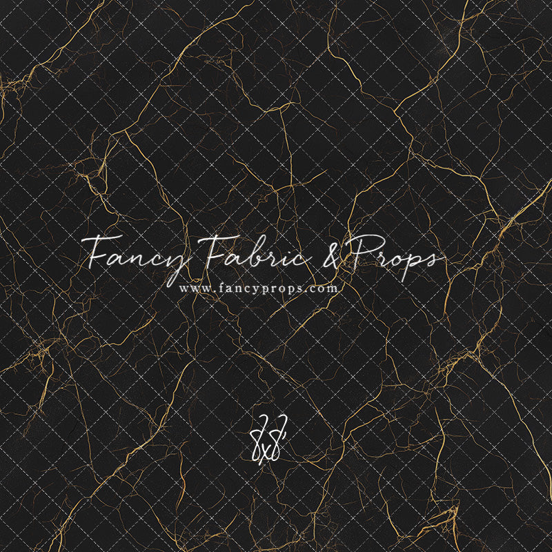 Black & Gold Marble Mat Floor