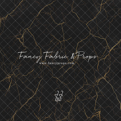 Black & Gold Marble Mat Floor