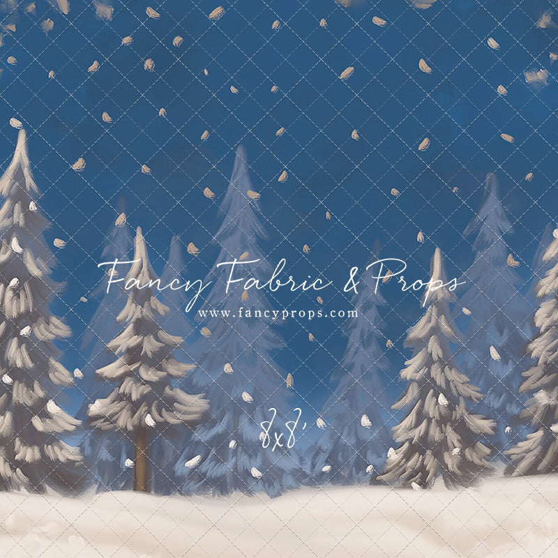 Blue Snowy Sky - with Sweep Option