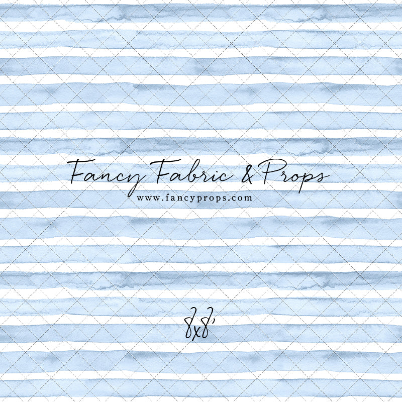 Blue Watercolor Stripes