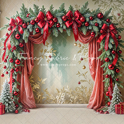 Bowtied Vintage Christmas - with Sweep Option
