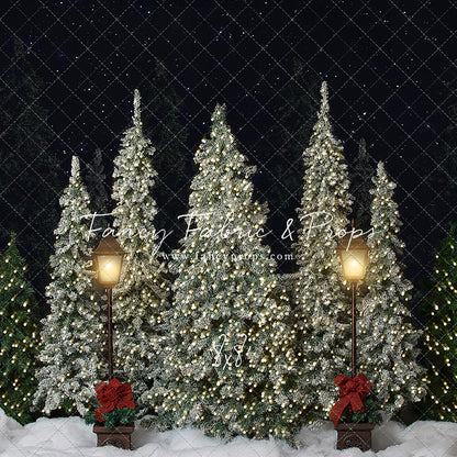 Christmas Cottage Trees