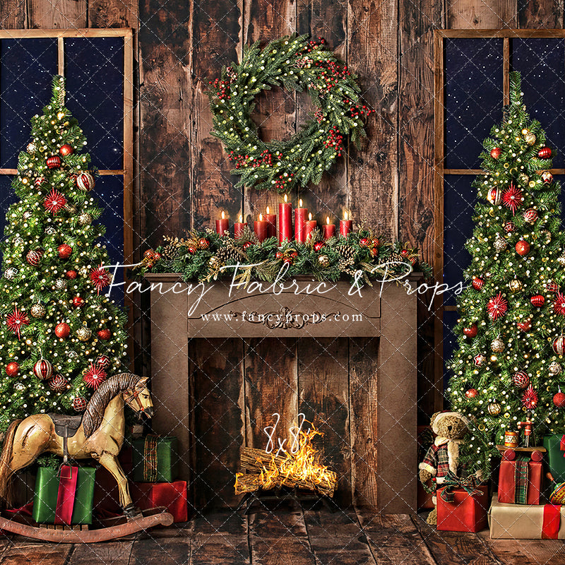 Classic Christmas Fireplace