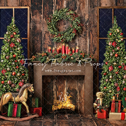 Classic Christmas Fireplace