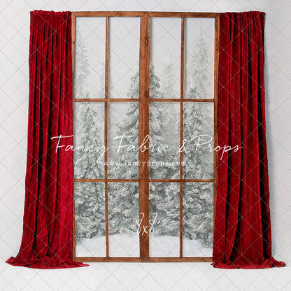 Classic Red Mantle Window