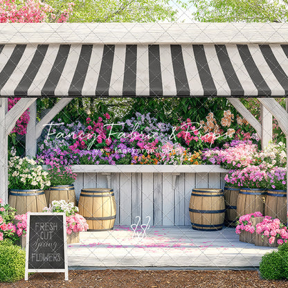 Country Spring Flower Shoppe - With Sweep Option