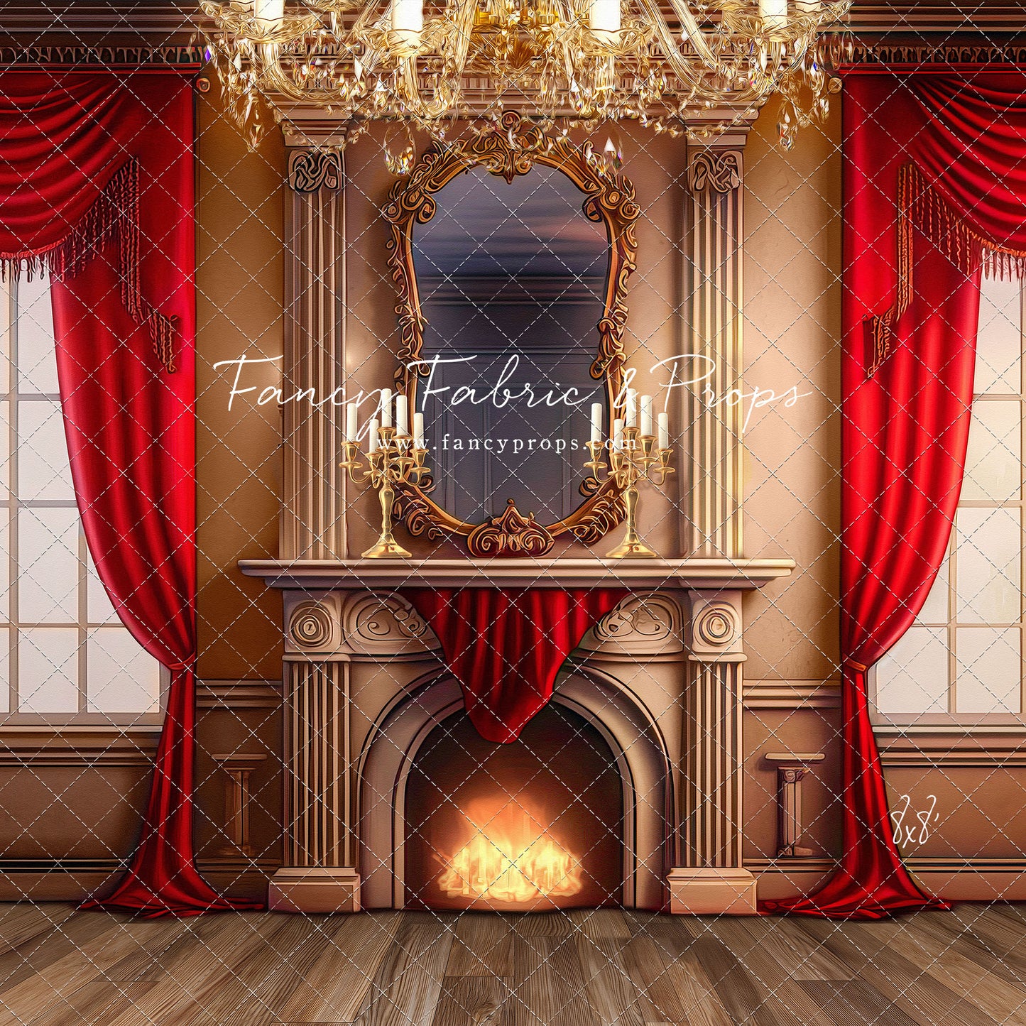 Cozy Up By The Fire - Wood Floor Option - with Sweep Option