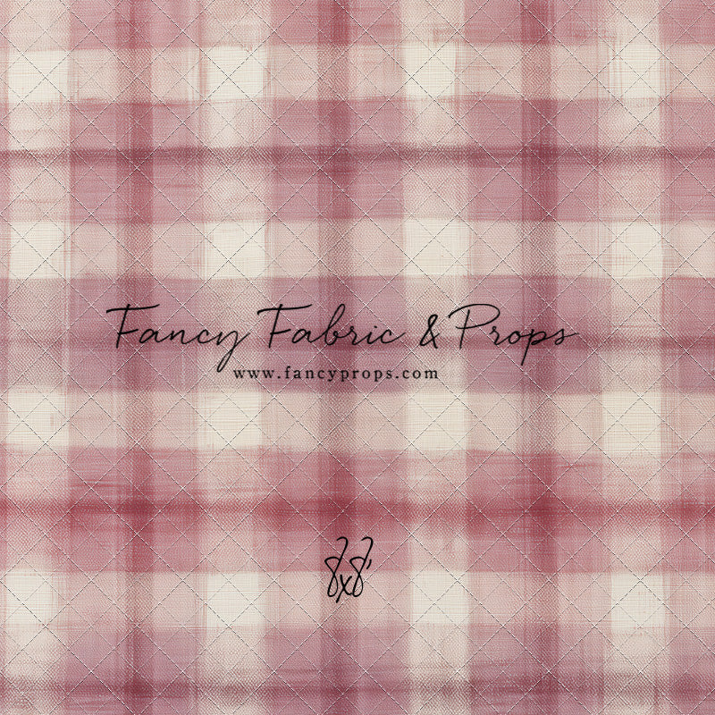Cranberry Plaid - With Sweep Option