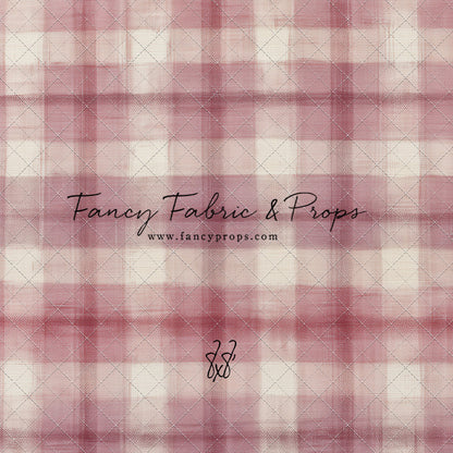 Cranberry Plaid - With Sweep Option