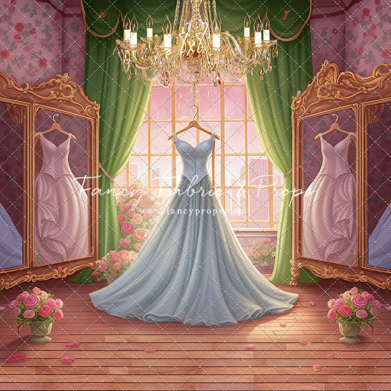 Dress Like A Princess - Ice Blue Dress - With Sweep Option