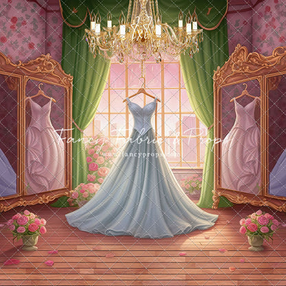 Dress Like A Princess - Ice Blue Dress - With Sweep Option