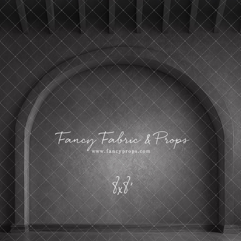 Elegant Charcoal Alcove - Wood Floor - With Sweep Option