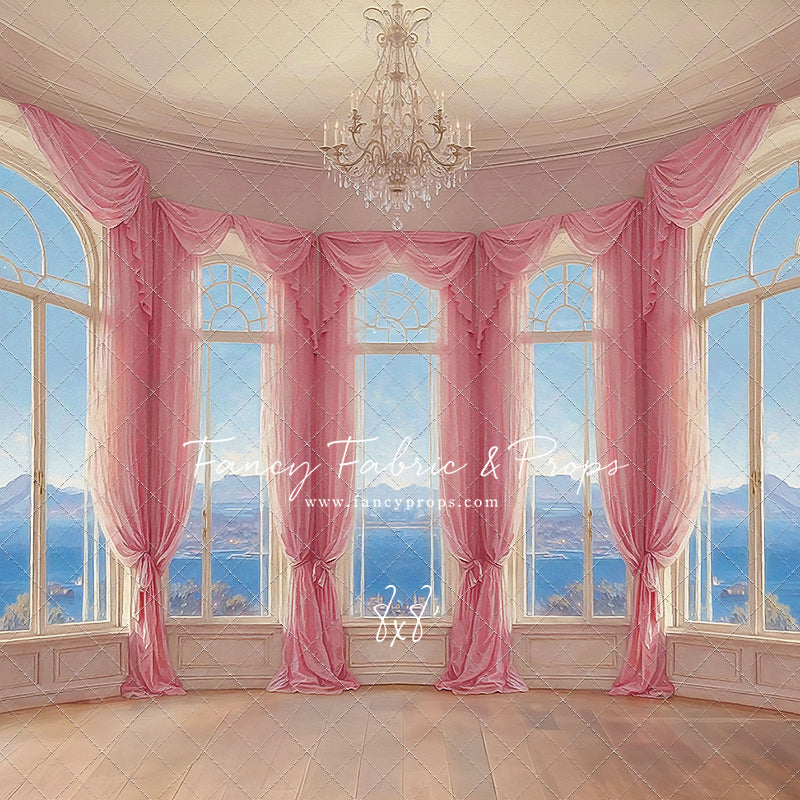 Elegant Summertime Mountain View - Wood Floor - With Sweep Option